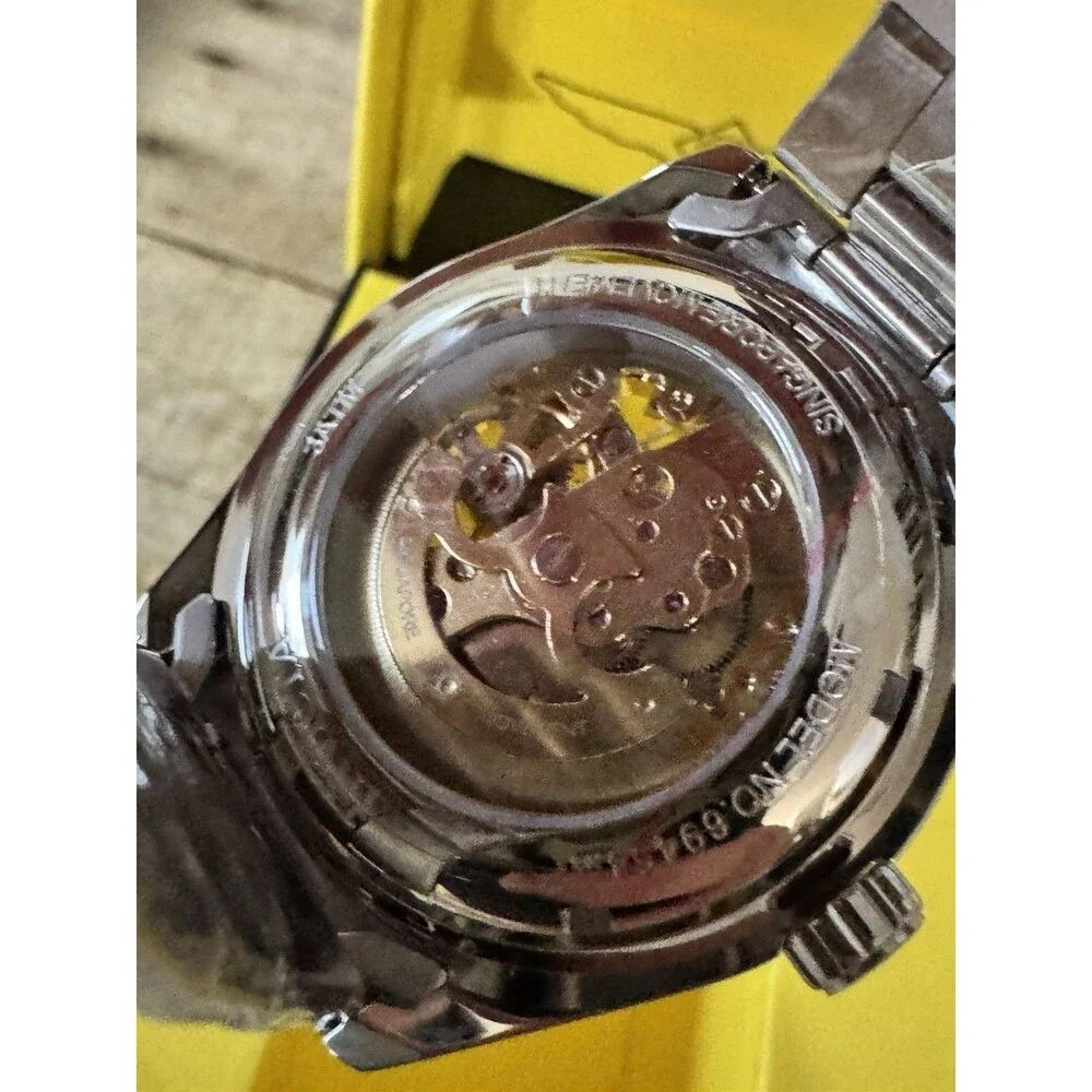 WATCH IT WORK! Mens Invicta Objet D Art Automatic W/Skeleton Dial 43mm SHARP!